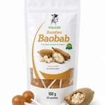 Sucettes Naturafri — Bissap Miel · Baobab · Moringa